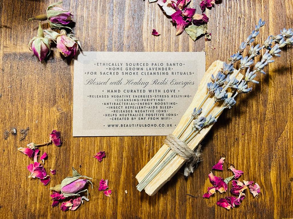Palo Santo smoke cleansing stick Beautiful Boho Crystal Healing