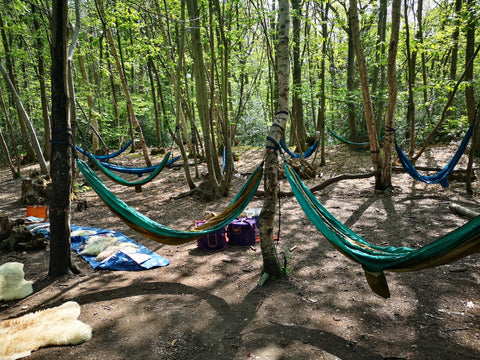 🌿Suspended woodland Sound Bath with cleansing Fire Circle