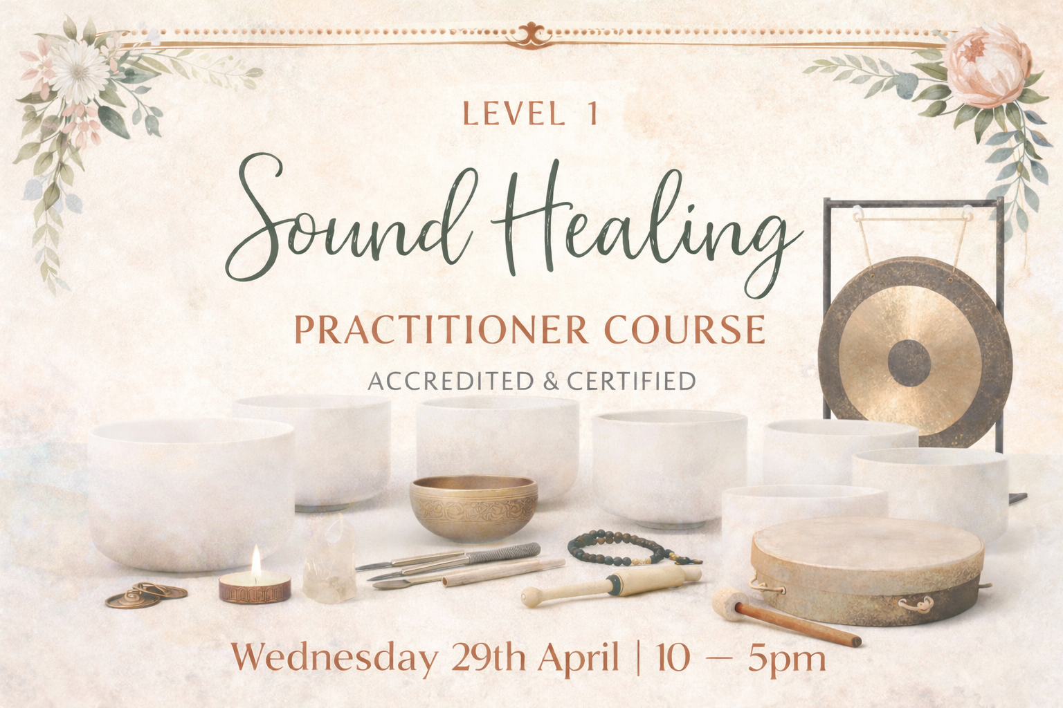 Level 1 Sound Healing Practitioner In-person Training