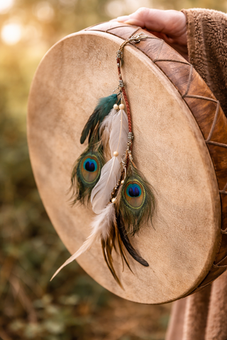 Beautiful Boho Feather Talisman - For Drum • Hair • Bag • Anywhere Your Soul Calls
