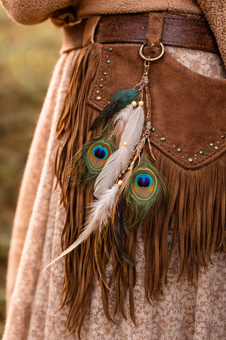 Beautiful Boho Feather Talisman - For Drum • Hair • Bag • Anywhere Your Soul Calls