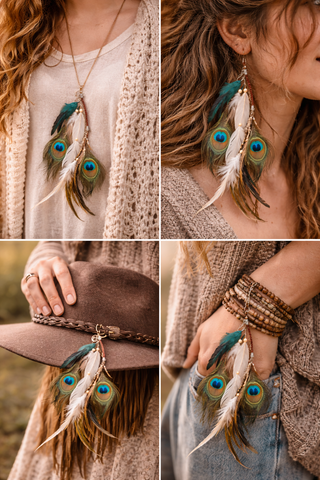 Beautiful Boho Feather Talisman - For Drum • Hair • Bag • Anywhere Your Soul Calls