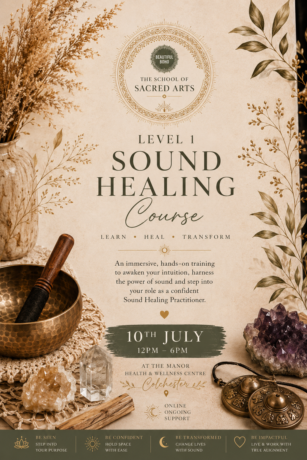 Level 1 Vibrational Sound Healing Practitioner Training - The School of Sacred Arts