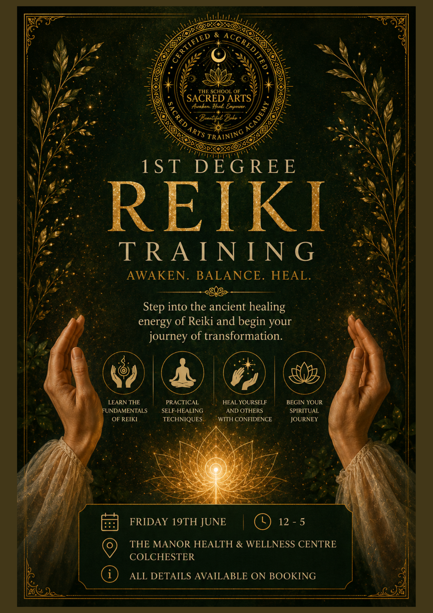 1st Degree Reiki Healer Practitioner Training Course