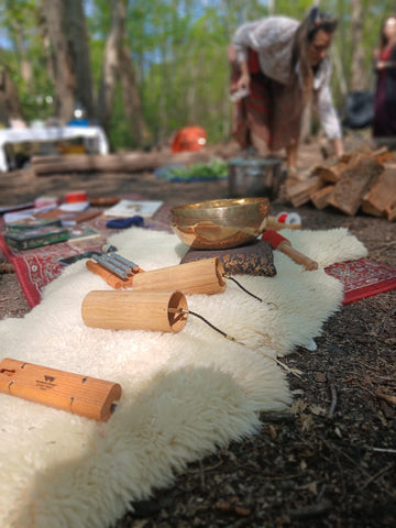 🌿Suspended woodland Sound Bath with cleansing Fire Circle
