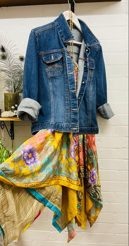 Pre Loved Boho denium jacket