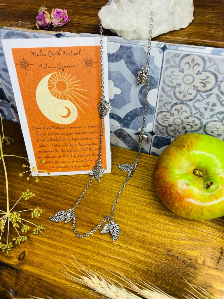 Mabon Fallen Leaf Necklace