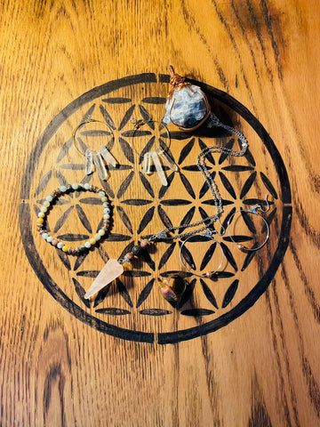 Sacred Geometry Flower of Life Pyrography wall hanging