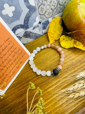 Mabon Divine masculine & feminine unity crystal scented bracelet