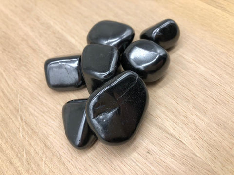 Shungite Holistic Healing stone with explanation and crystal