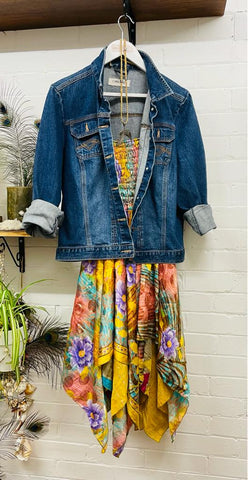 Pre Loved Boho denium jacket