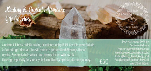 Healing Treatment & Blessing Box Gift Voucher - Gift Wrapped with Beautiful Boho Gifts