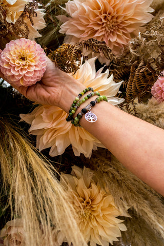 Scented Amethyst Mala woven for your Imbolc Intention