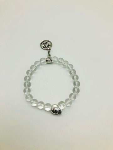 Wiccan Clear Quartz Complete Balance Spell casting Bracelet