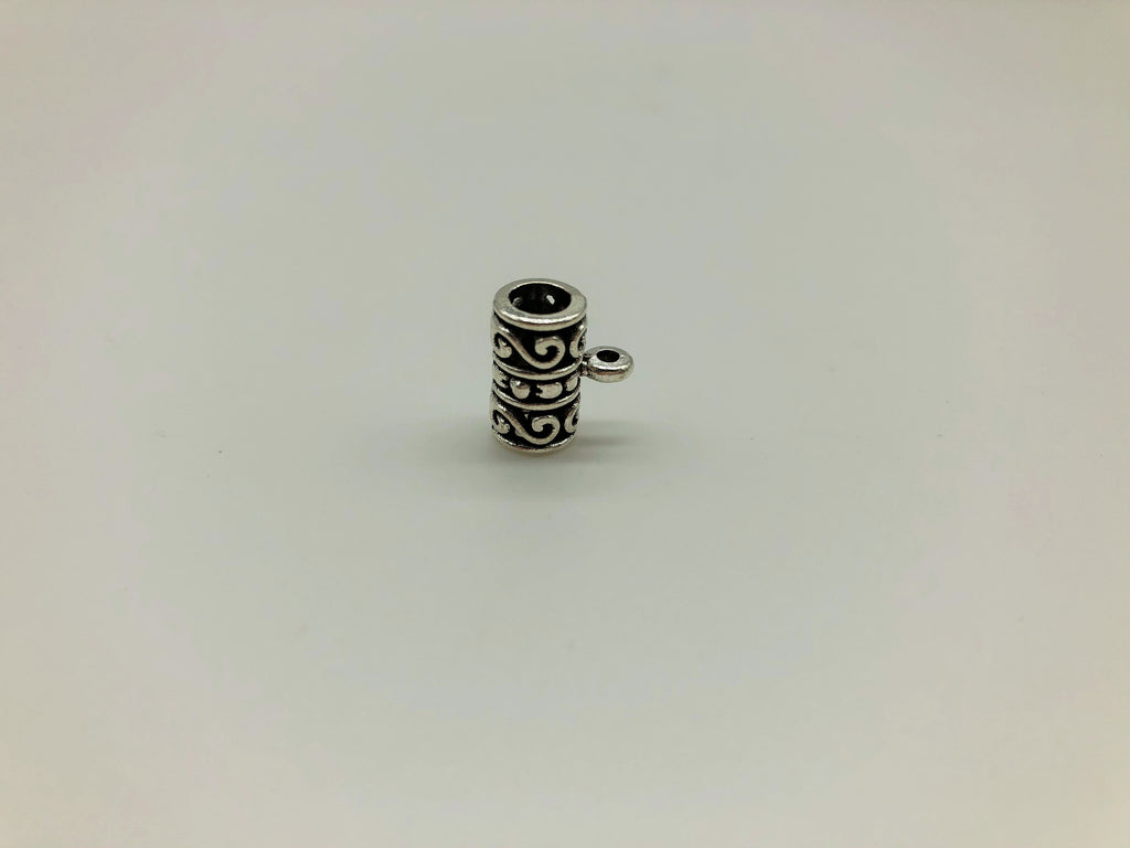 Large hair cuff with charm attachment