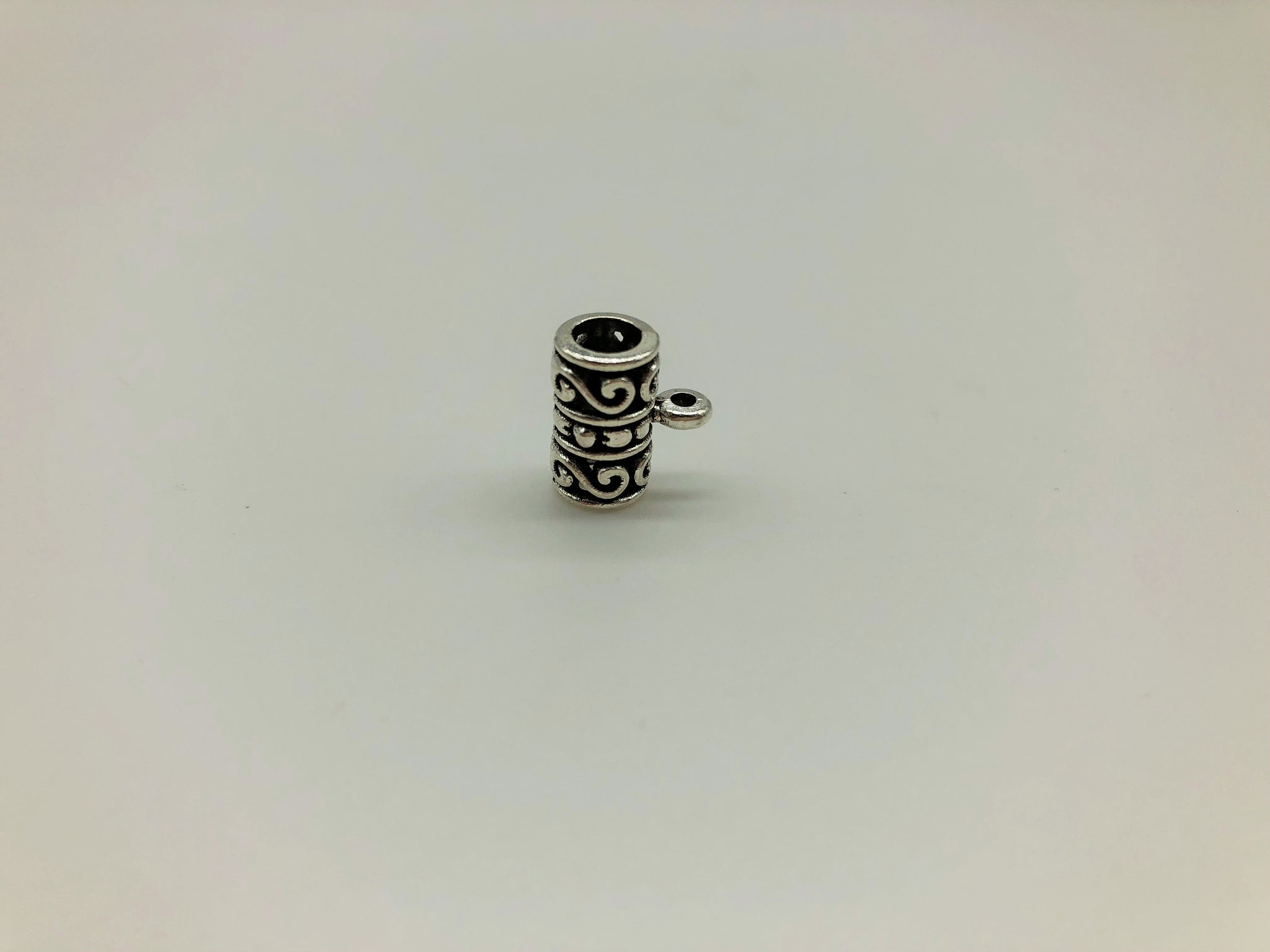 Large hair cuff with charm attachment
