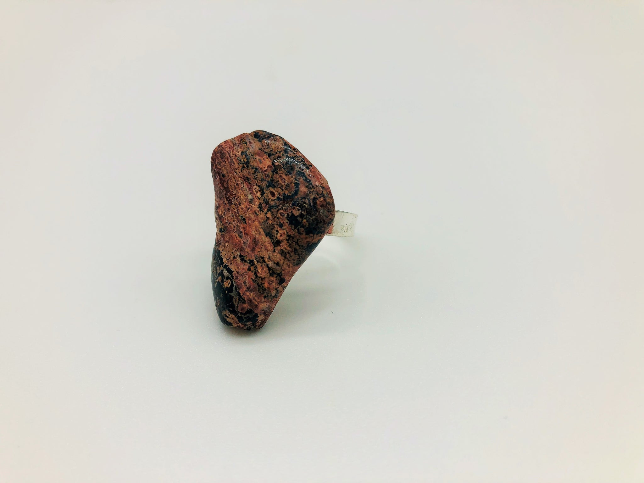 Leopard Jasper Holistic Healing Ring for Physical & emotional wellness.