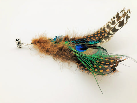 Peacock Feather Festival haircuff