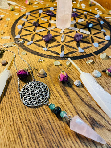 Sacred Geometry Flower of Life Pyrography wall hanging