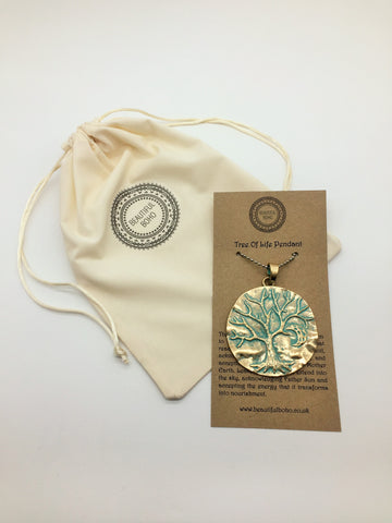 Tree of Life & Crescent Moon Pendant