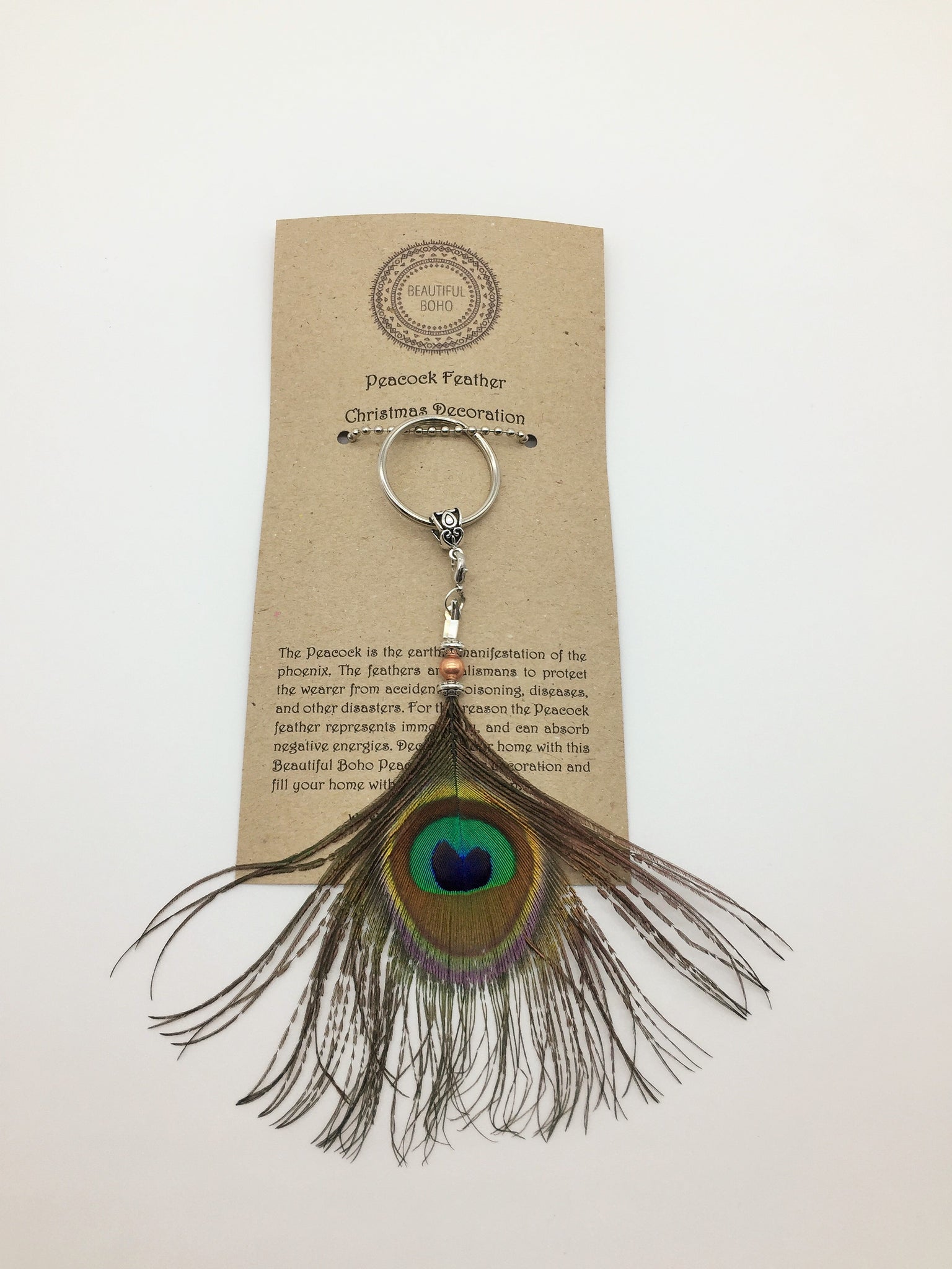 Peacock Feather Protection Charm