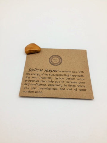 Yellow Jasper Holistic Healing Stone promotes Positivity & Happiness