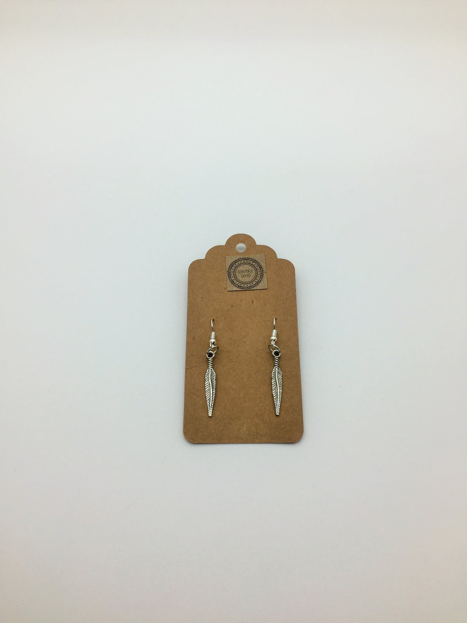 Small feather earrings