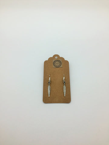Small feather earrings