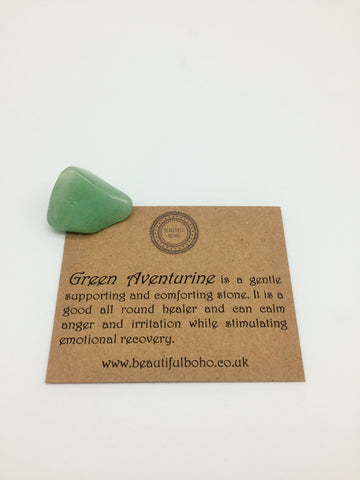 Green Aventurine Holistic Healing stone promotes Motivation & Energising and Health, Luck & prosperity
