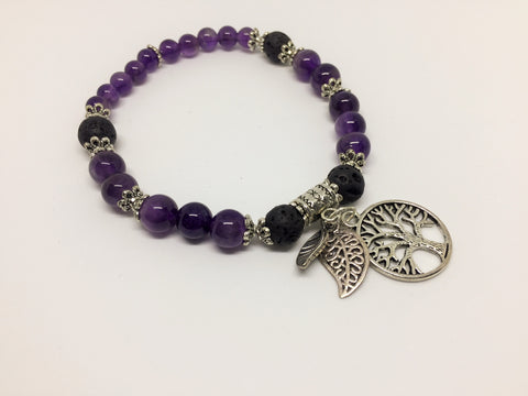 Amethyst Creativity, Meditation & spirituality Aroma Jewellery