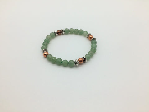 Motivation & Energising Green Adventurine & Copper Holistic Healing bracelet