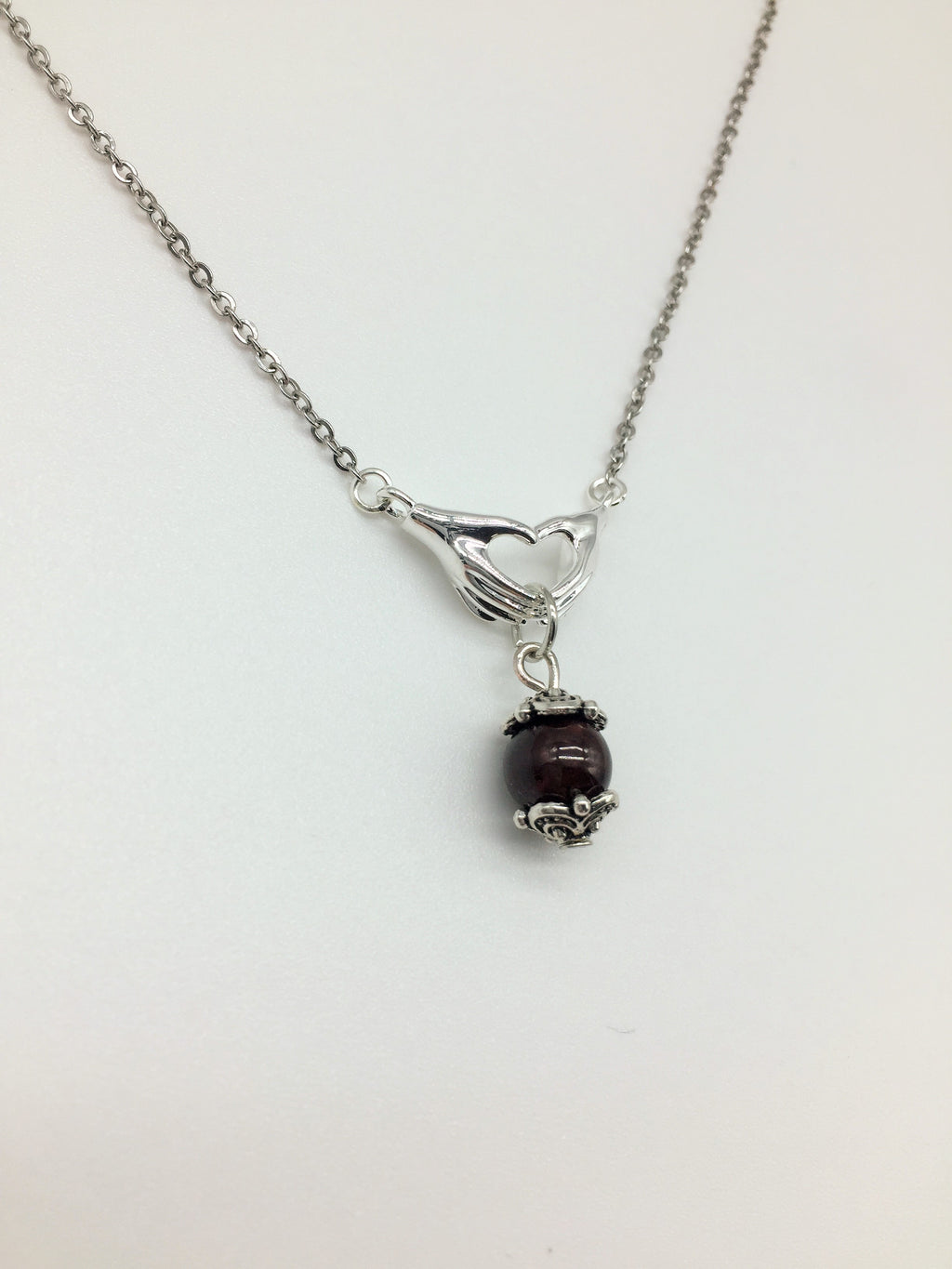 January Garnet Birthstone Necklace