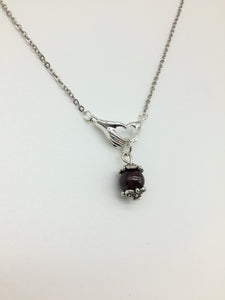 January Garnet Birthstone Necklace