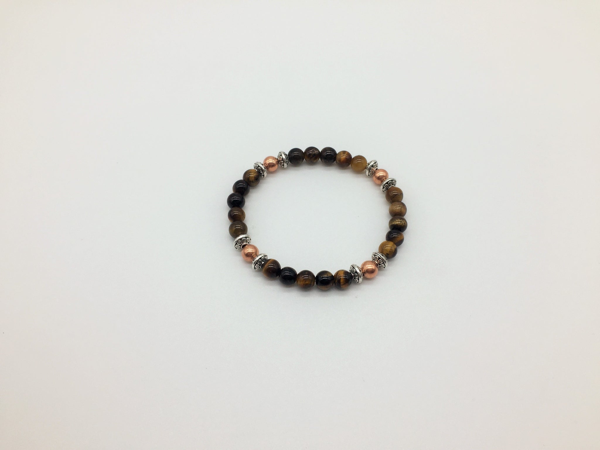 Creativity, Meditation & spirituality Tigers Eye & Copper Holistic Healing Bracelet