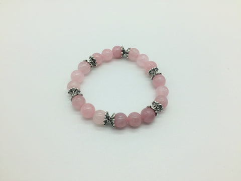 Rose Quartz unconditional Love Charm Bracelet