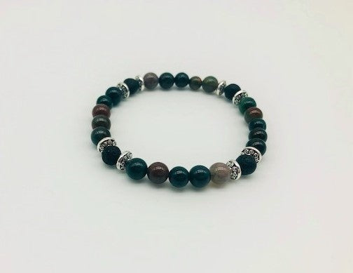 Root Chakra Balancing Bloodstone Aroma Holistic Healing bracelet