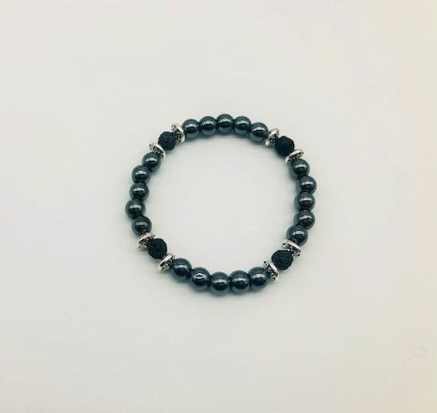 Root Chakra Balancing Hematite Aroma Holistic Healing Bracelet
