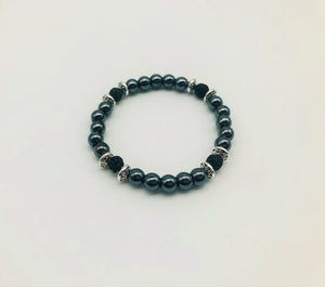 Root Chakra Balancing Hematite Aroma Holistic Healing Bracelet