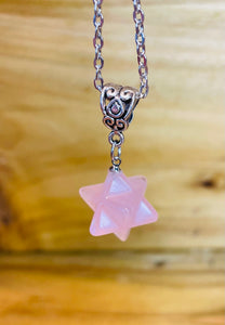 Sacred Geometry Crystal Merkaba Necklace
