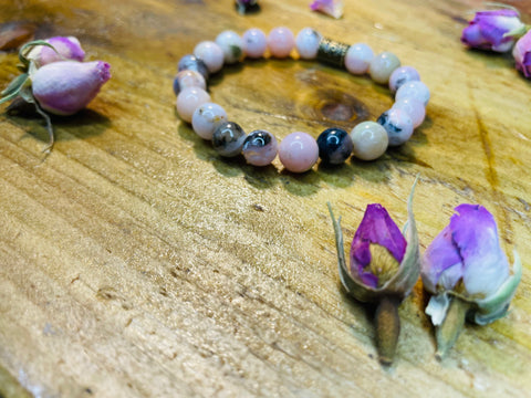 Simply Crystal Pink Opal Bracelet