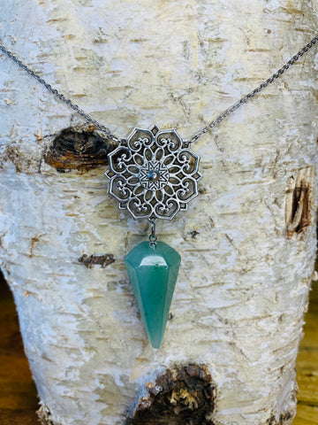 Mandala & crystal Pendant