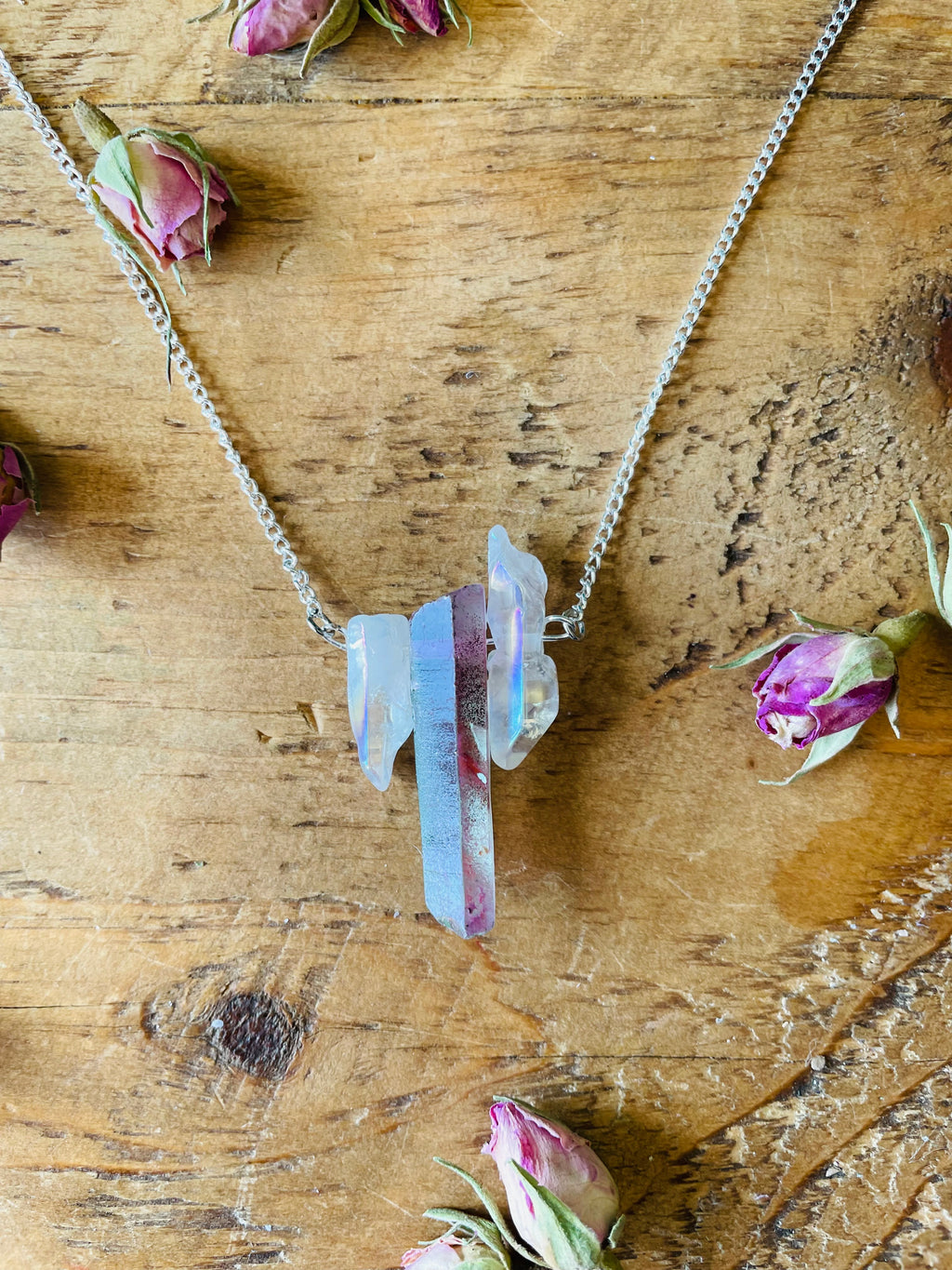 Angel Aura Quartz necklace