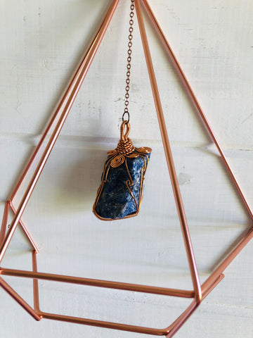 Crystal Protection Wall Hanging Lapis Lazuli