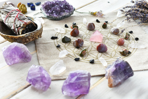 Hand Made Material Crystal Grid for high power manifestation