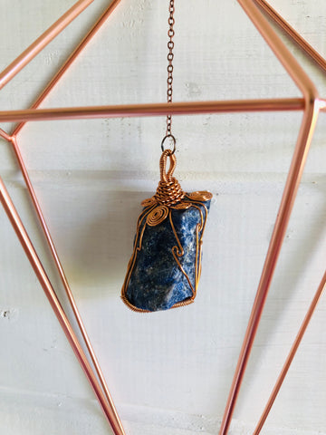 Crystal Protection Wall Hanging Lapis Lazuli