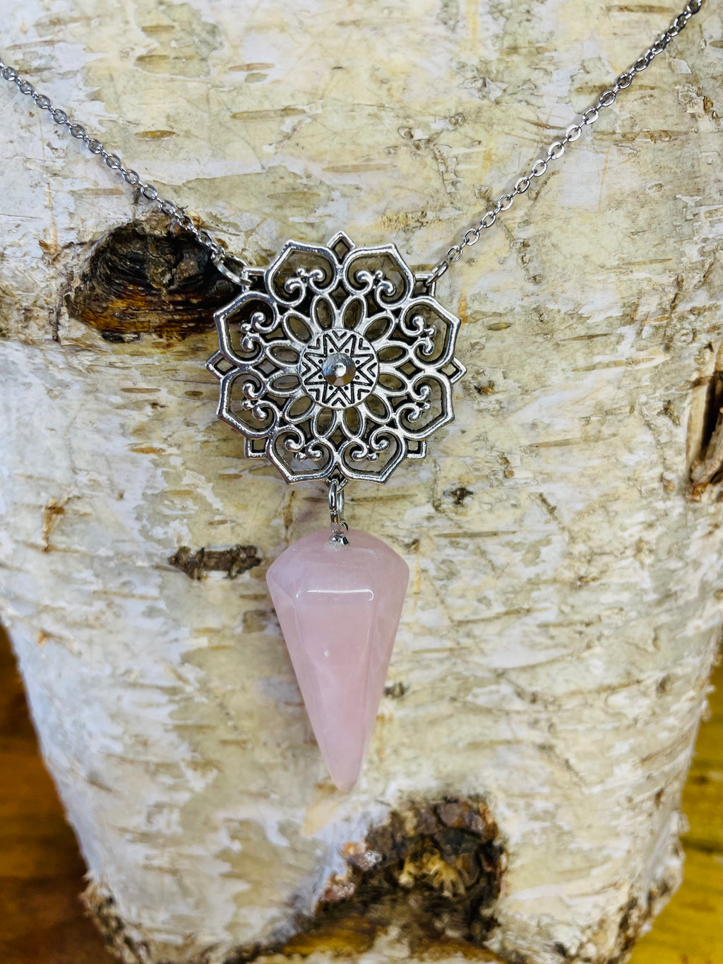 Mandala & crystal Pendant