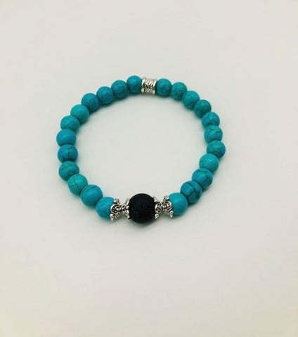 Turquoise Positivity & Happiness Simply crystal Aroma Holistic Healing Bracelet