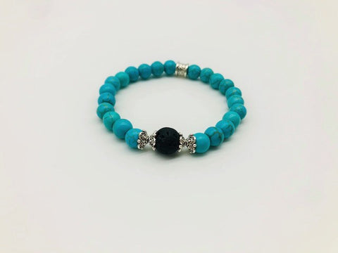 Turquoise Positivity & Happiness Simply crystal Aroma Holistic Healing Bracelet