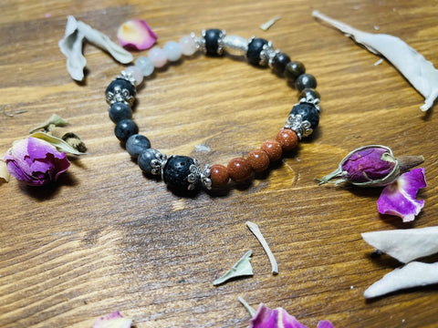 Shredding, releasing, reflecting & letting go - Scented Bracelet