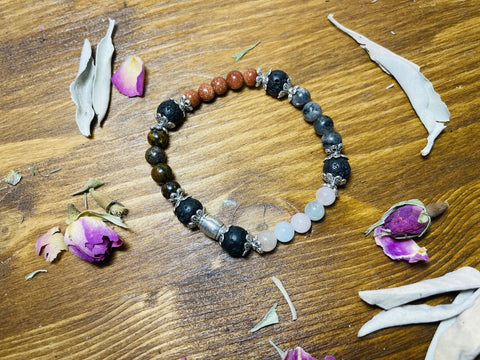 Shredding, releasing, reflecting & letting go - Scented Bracelet
